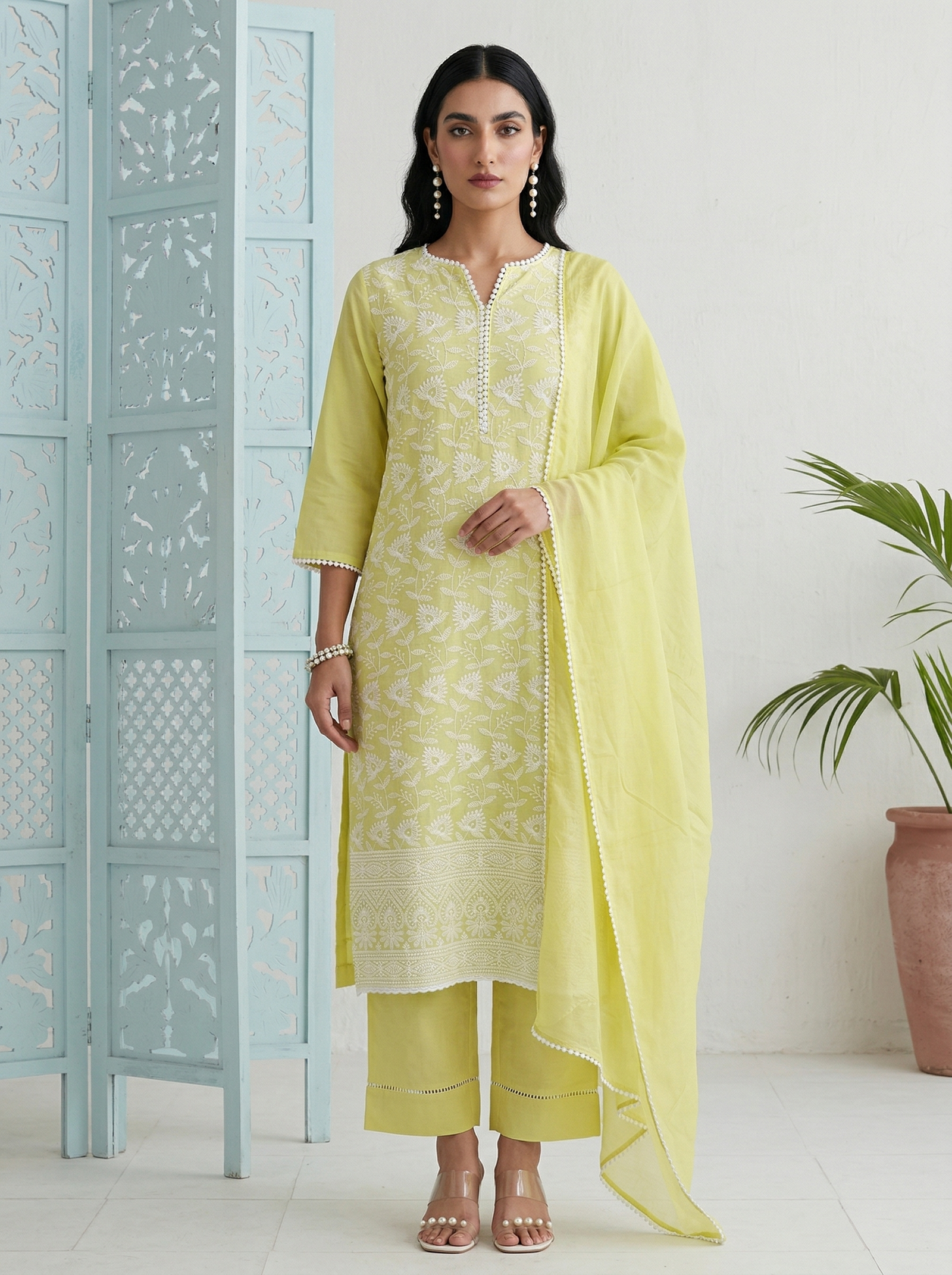 yellow-pure-cotton-schiffli-embroidered-straight-kurta-set-with-cotton-pants-inner-najmin-chiffon-dupatta