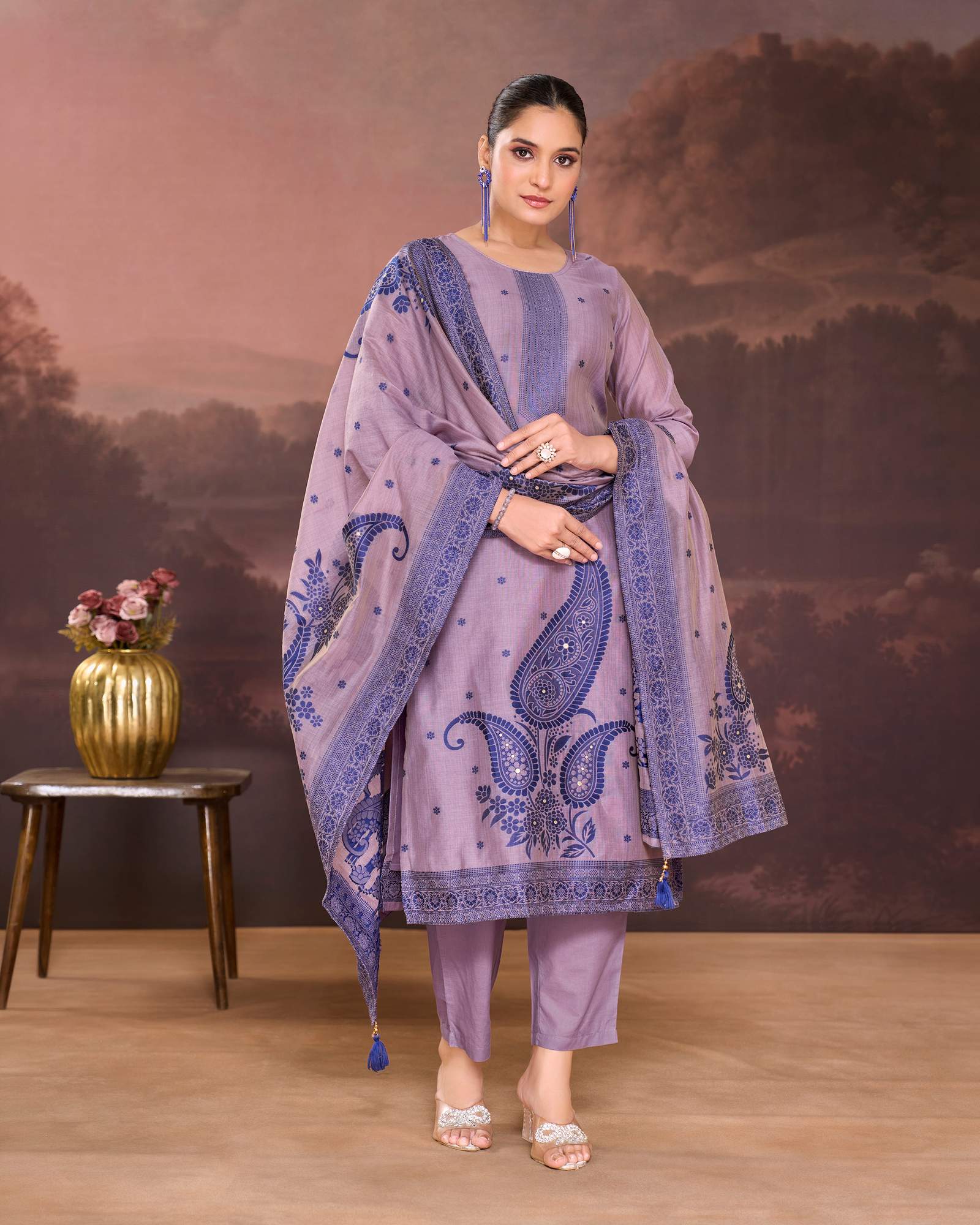 lilac-jacquard-art-silk-kurta-set-with-cotton-bottom-silk-jacquard-dupatta