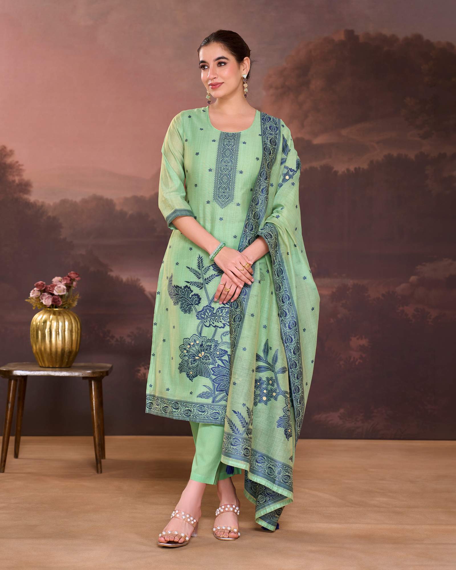 sky-blue-jacquard-art-silk-kurta-set-with-cotton-bottom-silk-jacquard-dupatta