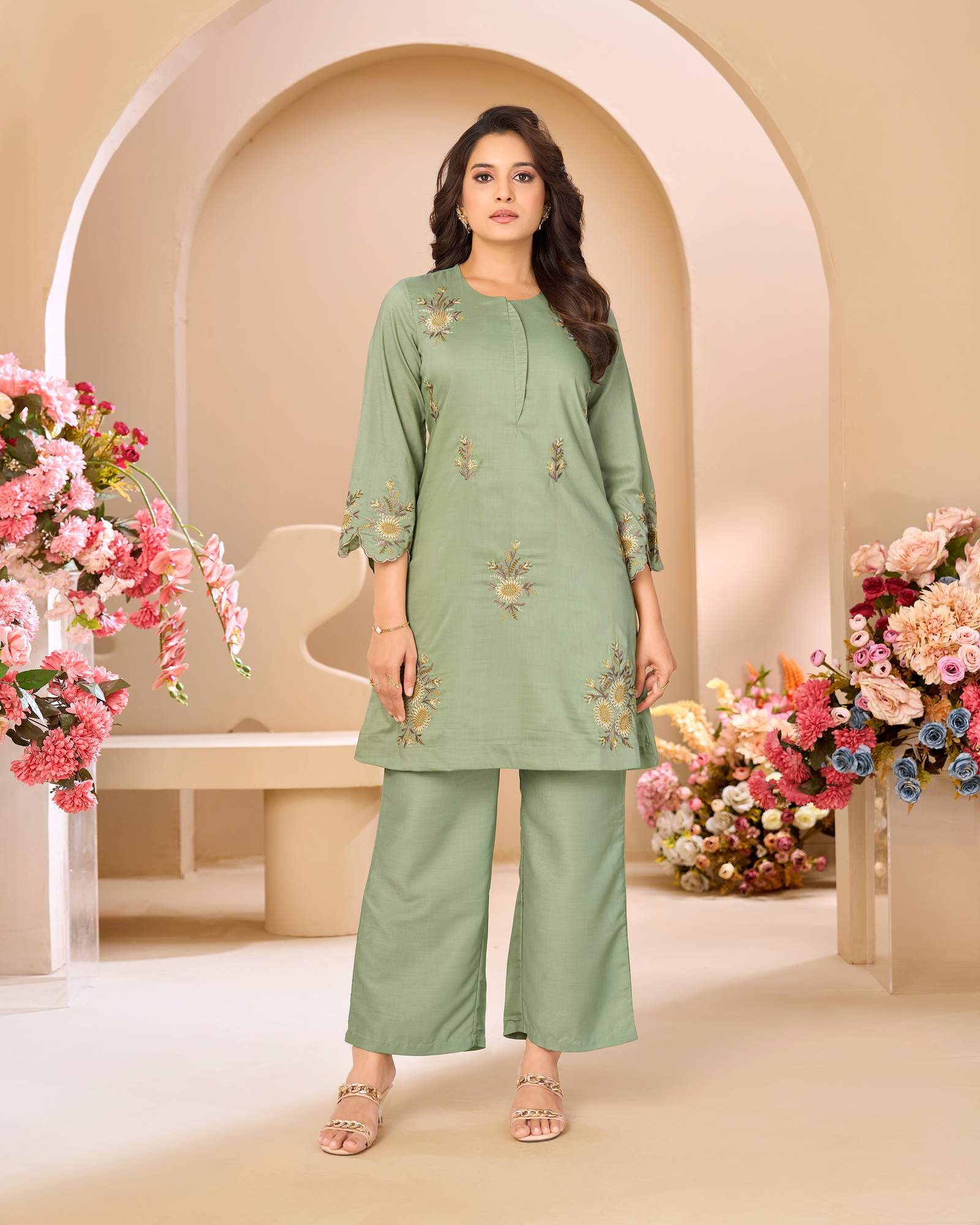 womens-green-embroidered-roman-silk-co-ord-set